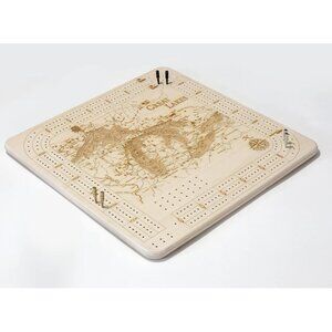 Great Lakes Cribbage Board | Wood Art and Wall Hanging